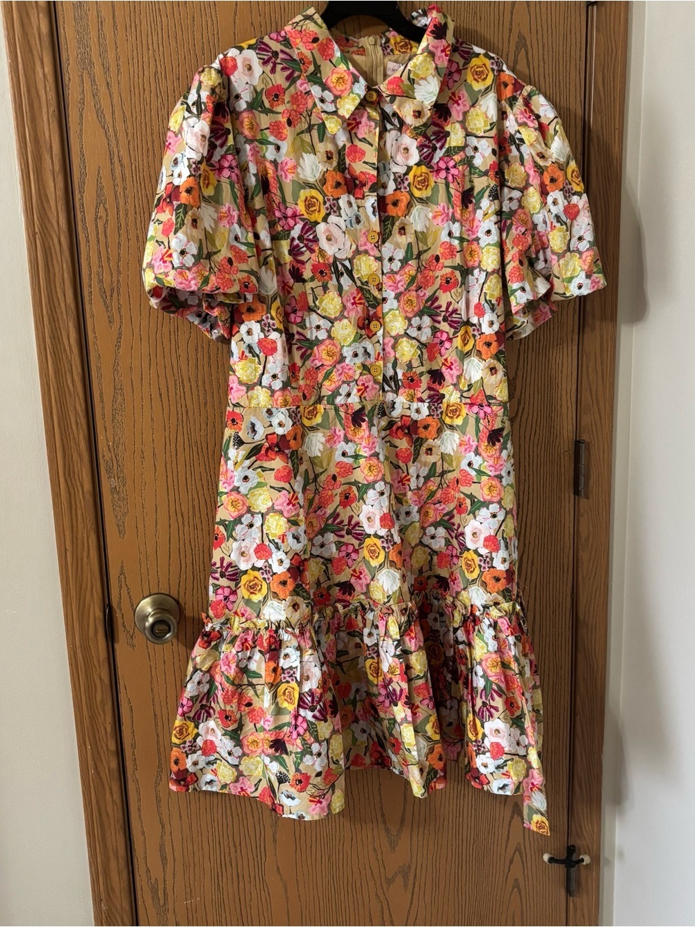 Ivy City Co Virginia Floral Puff Sleeve Collared Dress size 20 NWT - Picture 2 of 5